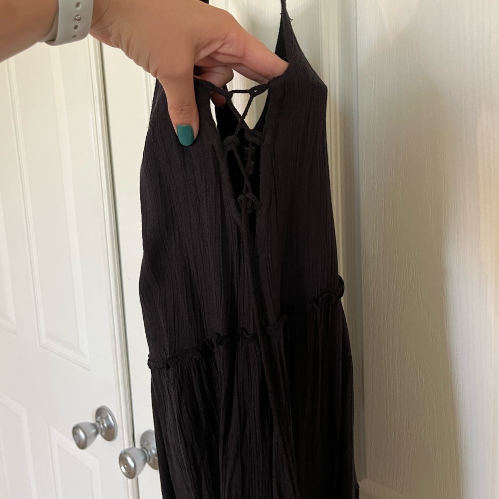 Ecoté black embroidered sundress size small - Picture 2 of 6